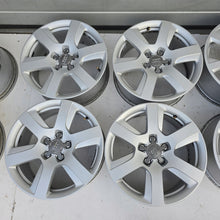 Load image into Gallery viewer, 4x Alufelge 17 Zoll 7.0" 5x112 25ET Glanz Silber 4G8601025H Audi C6 A4 B8 FEL6047405553ym