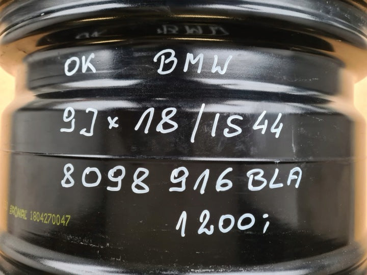 1x Alufelge 18 Zoll 9.0" 5x112 8098916BLA BMW Rim Wheel FEL6749685231fs