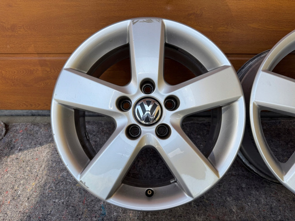 4x Alufelge 16 Zoll 6.5" 5x112 50ET Glanz Silber 1T0601025M VW Touran Rim Wheel FEL7604036146qk