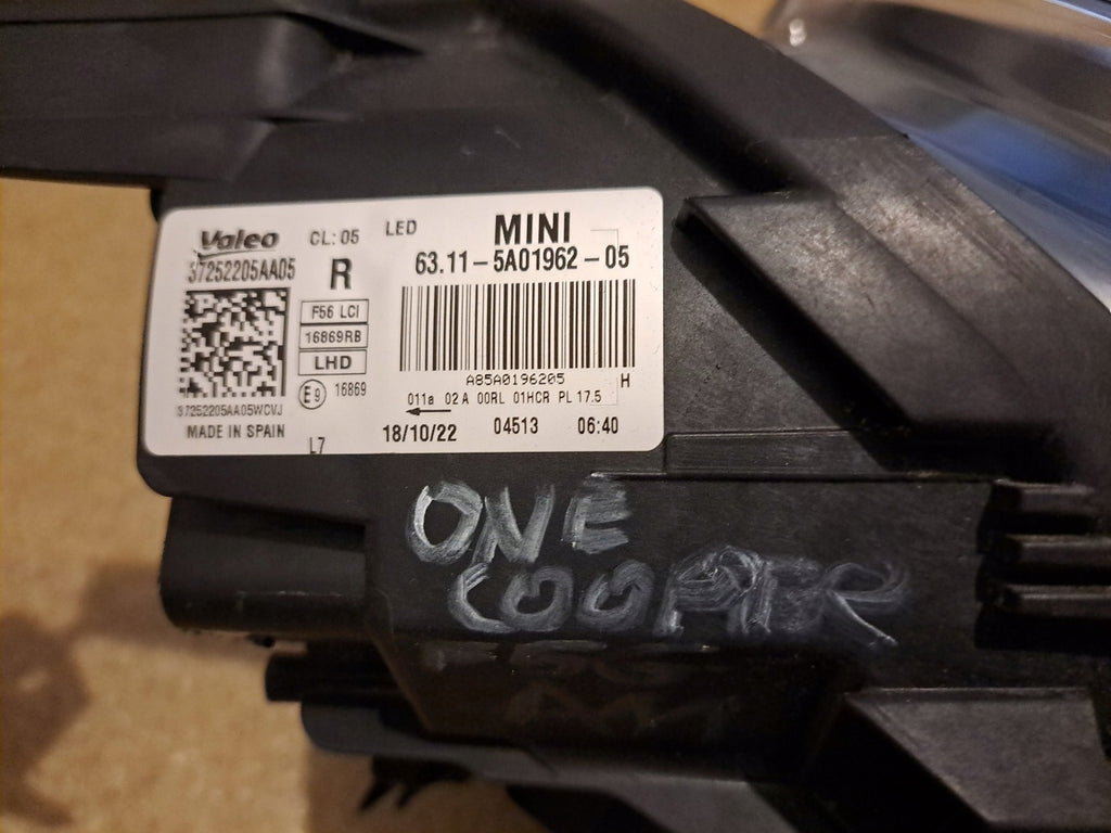 Frontscheinwerfer Mini F56 5A01962-05 Full LED Rechts Scheinwerfer Headlight SCH2768937644lv