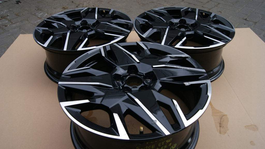 1x Alufelge 19 Zoll 7.5" 5x108 50ET Glanz Schwarz 9842668980 Peugeot Rim Wheel FEL4572635353aj