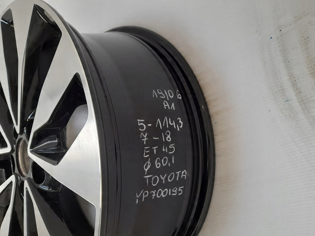 1x Alufelge 18 Zoll 7.0" 5x114.3 YP700195 Toyota Rim Wheel