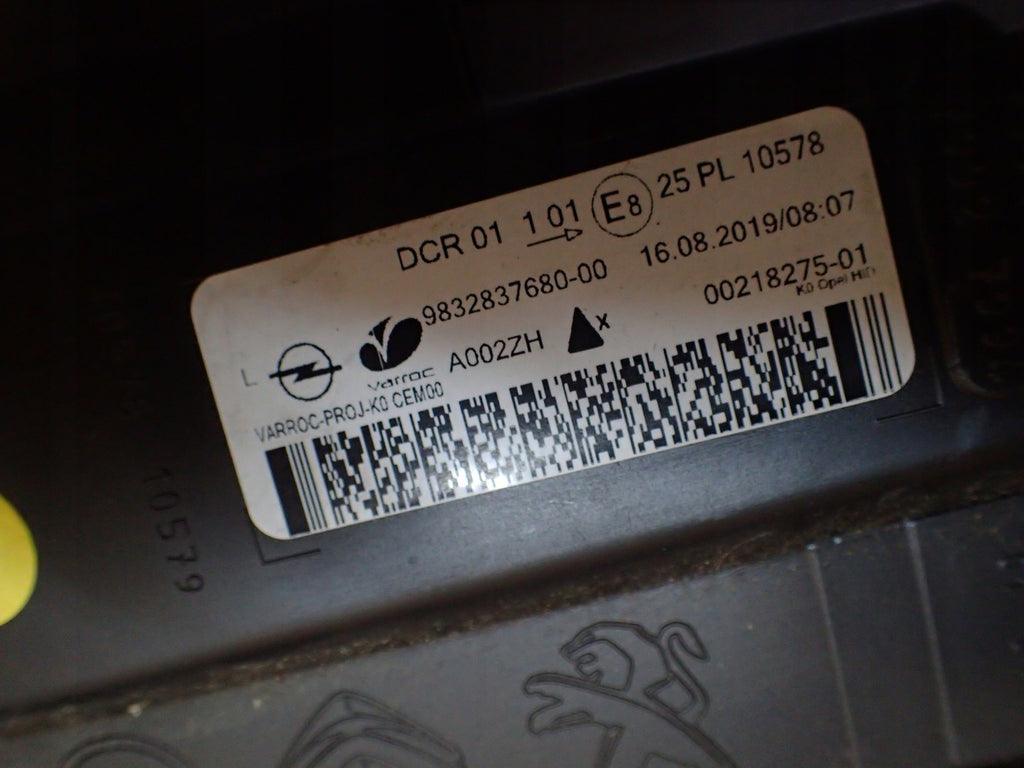 Frontscheinwerfer Opel Vivaro C Zafira Life 98322837680 Xenon Links Headlight SCH9243857458rk