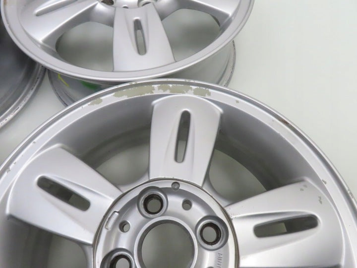 4x Alufelge 15 Zoll 5.5" 4x100 45ET Silber 6763295 Mini Rim Wheel FEL1232360695ps