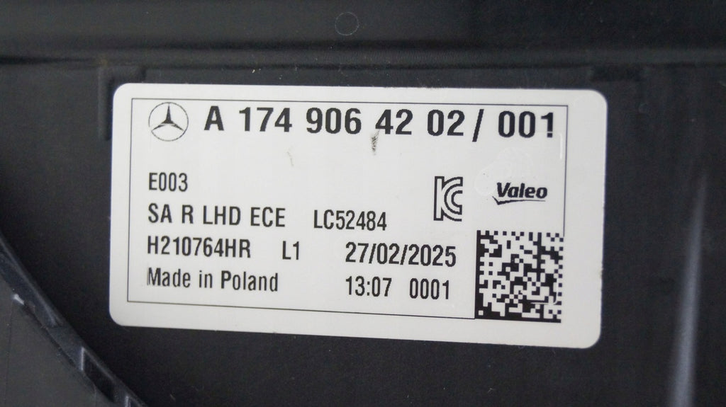 Frontscheinwerfer Mercedes-Benz Cla 174906420281 LED Rechts Headlight SCH5935436509yh