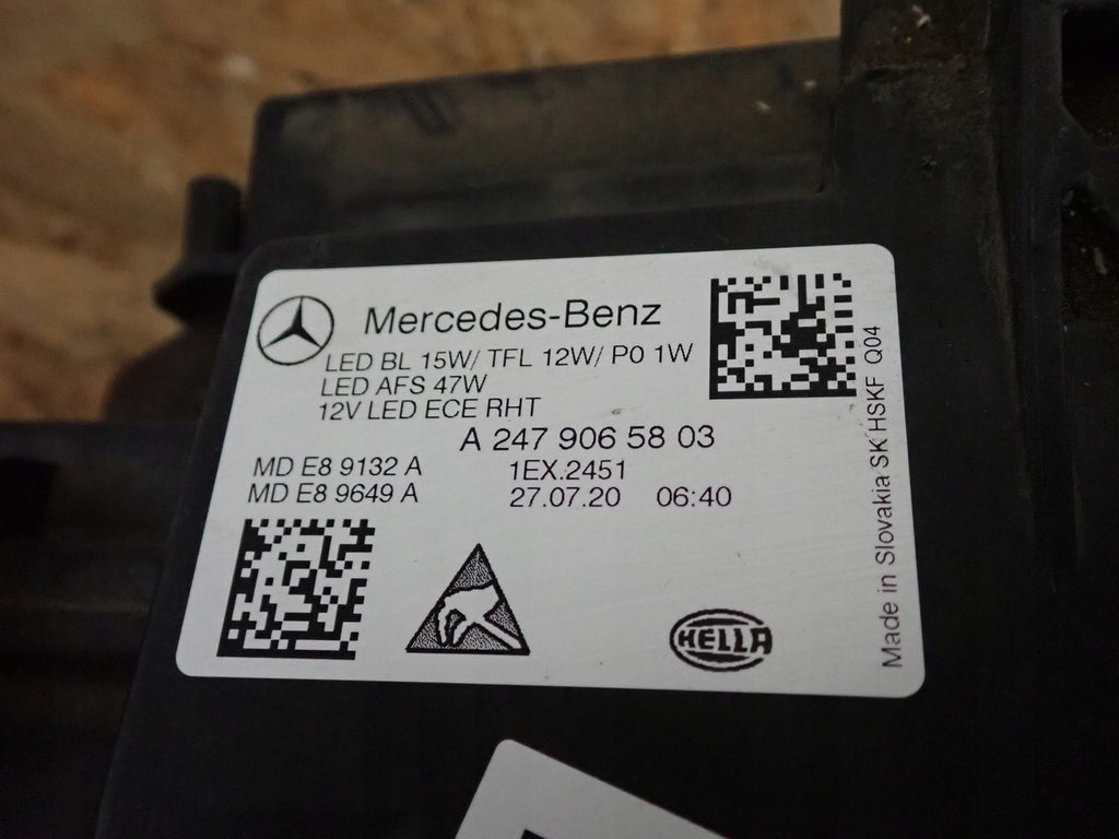 Frontscheinwerfer Mercedes-Benz A2479065803 Full LED Rechts Headlight SCH5361084236js