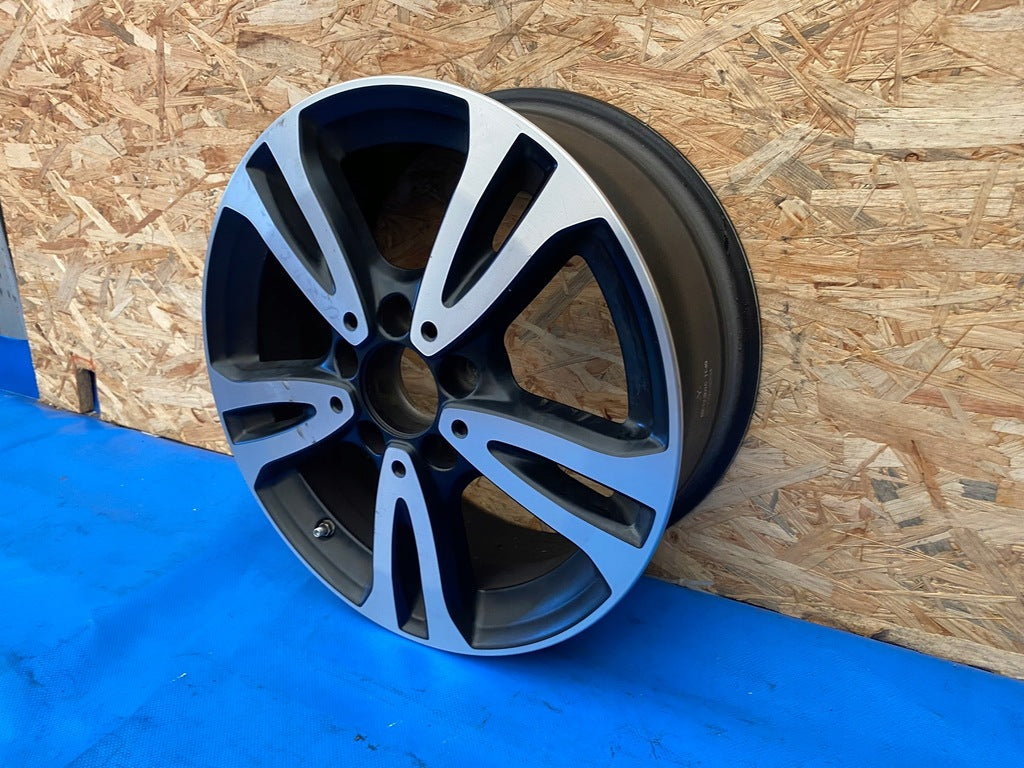 1x Alufelge 16 Zoll 6.5" 5x112 49ET Matt Schwarz A2464010000 Mercedes-Benz FEL8551180069ge