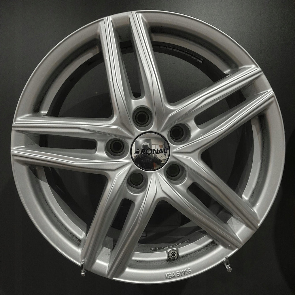 4x Alufelge 16 Zoll 6.5" 5x112 44ET Silber Mercedes-Benz W176 W177 Rim Wheel FEL3428601318md