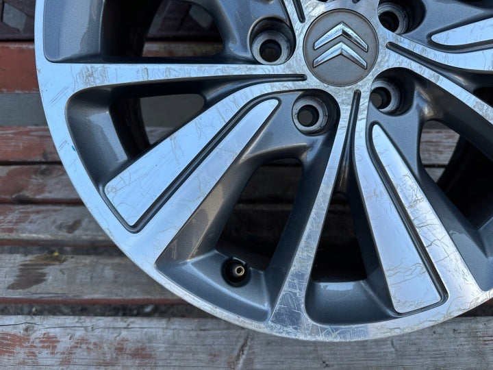 1x Alufelge 17 Zoll 7.0" 5x108 50ET Glanz Graphit 9677090377 Citroën C4 III Mg FEL3695019550qs