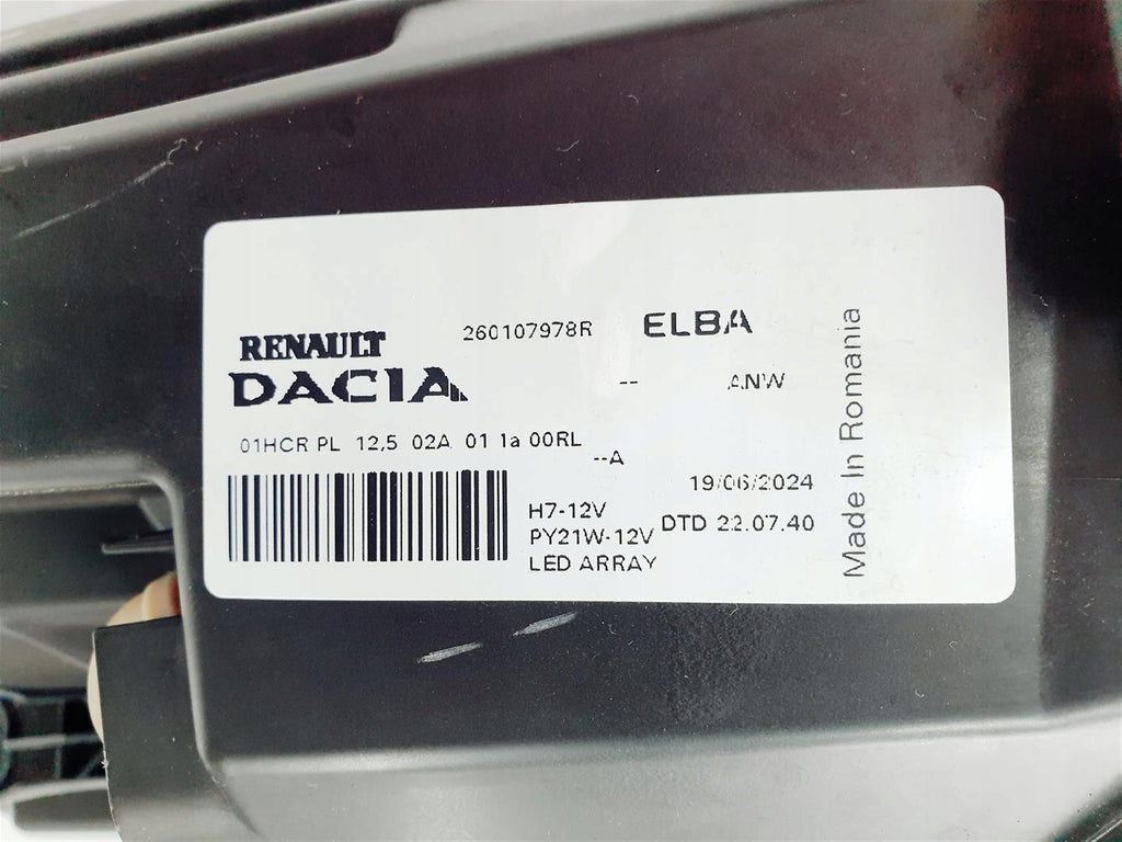 Frontscheinwerfer Dacia Sandero III Jogger 260107978 Full LED Rechts Headlight