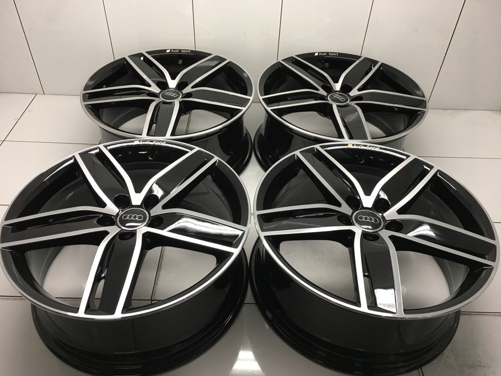 4x Alufelge 19 Zoll 8.0" 5x112 49ET Glanz Schwarz 8V0601025AS Audi A4 A3 I FEL4558394192ur