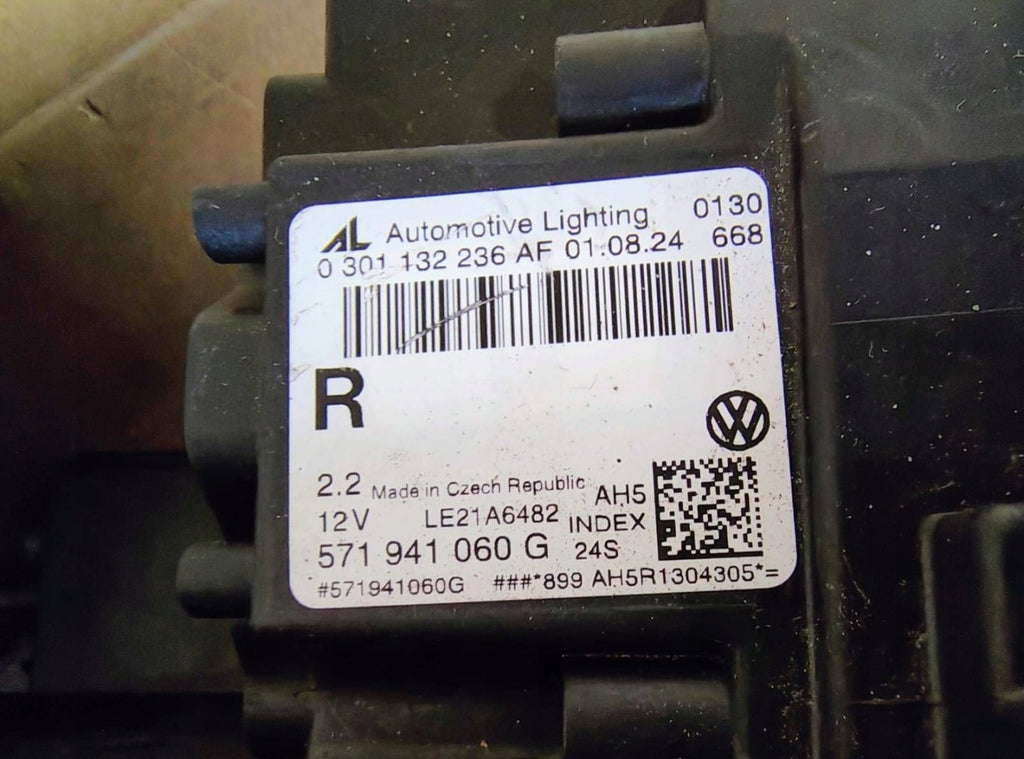 Frontscheinwerfer VW Tiguan 571941060G 0301132236A Rechts Scheinwerfer Headlight SCH1893484377ik
