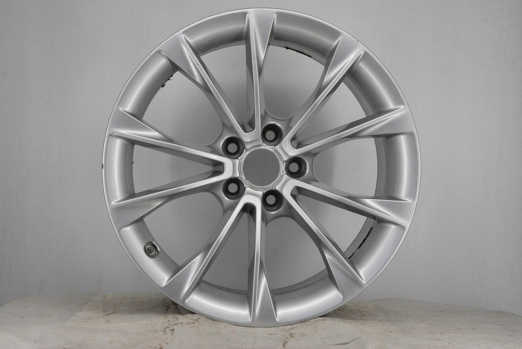 1x Alufelge 18 Zoll 8.5" 5x112 29ET Glanz Silber 601025CA Audi Rim Wheel