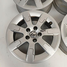 Load image into Gallery viewer, 4x Alufelge 15 Zoll 5.5" 5x100 38ET Glanz Silber 6R0601025E VW Polo Rim Wheel FEL1416389976ad