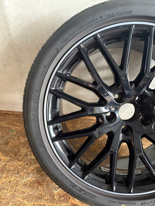 1x Alufelge 19 Zoll 8.0" 5x112 32ET Matt Schwarz 8W9601025H Audi A4 Allroad B9 FEL6982644102bl