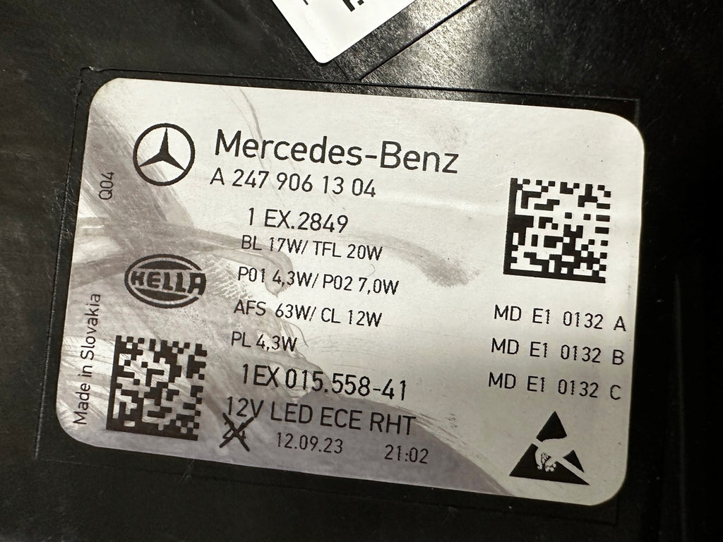 Frontscheinwerfer Mercedes-Benz W247 A2479061404 LED Rechts oder Links SCH5745301908dc
