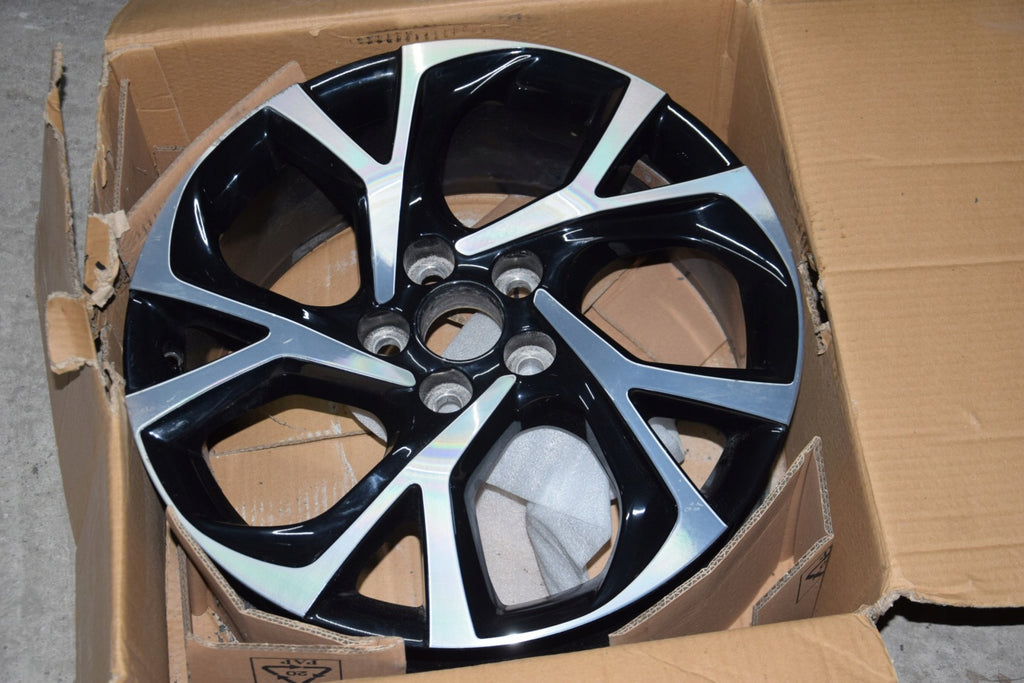 1x Alufelge 18 Zoll 7.0" 5x114.3 50ET Glanz Schwarz 42611-F4040 Toyota I FEL7321017516bu