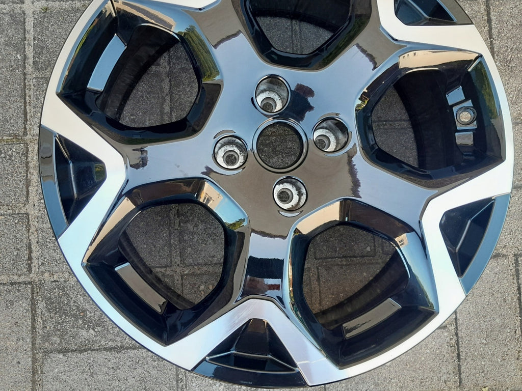 1x Alufelge 18 Zoll 7.0" 4x108 35ET Glanz Schwarz 9835097680 Opel Mokka FEL2936184776wf