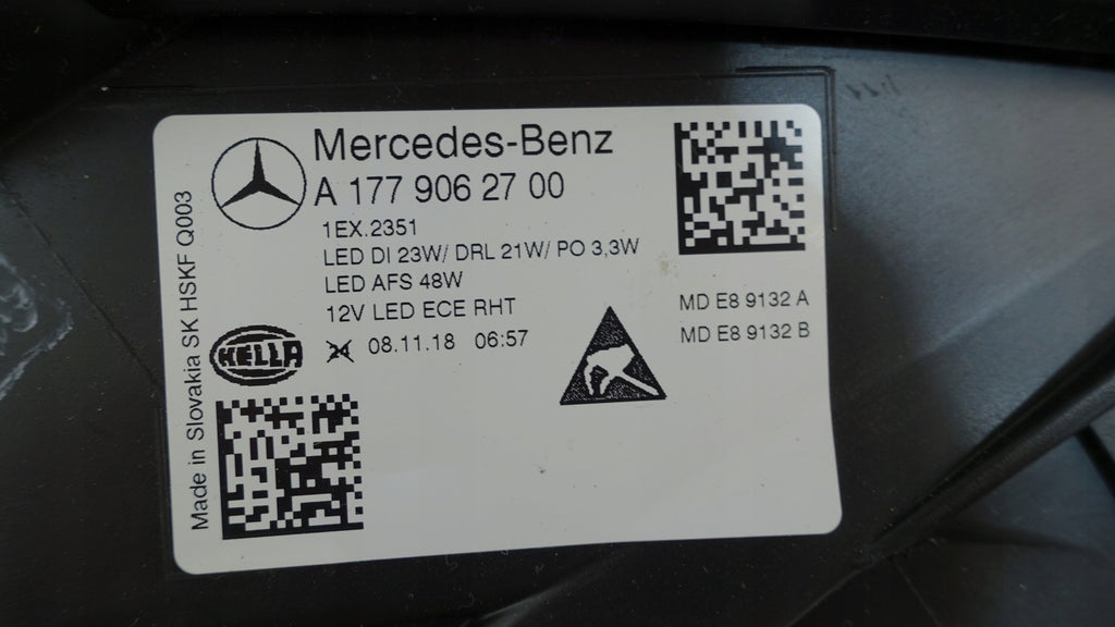 Frontscheinwerfer Mercedes-Benz W177 A1779062700 LED Links Headlight SCH2363533182og