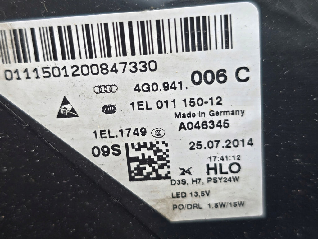 Frontscheinwerfer Audi A6 C7 4G0941006C Bi-Xenon Rechts Scheinwerfer Headlight