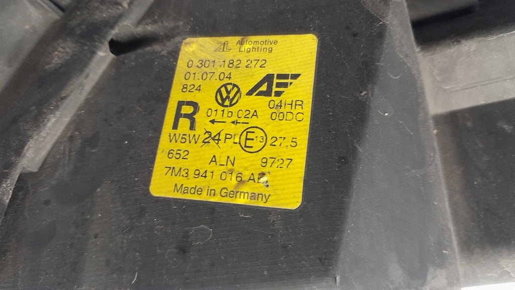 Frontscheinwerfer Seat Alhambra 7M3941016 Rechts Scheinwerfer Headlight SCH7997957598xk