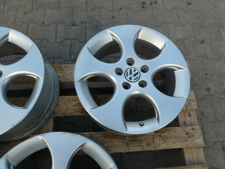 4x Alufelge 17 Zoll 7.5" 5x112 51ET Glanz Silber 1K0601025AC VW Rim Wheel FEL7301231187hn