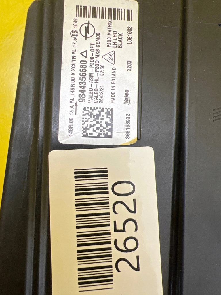 Frontscheinwerfer Opel Mokka 9844356680 LED Links Scheinwerfer Headlight SCH5150193364tx