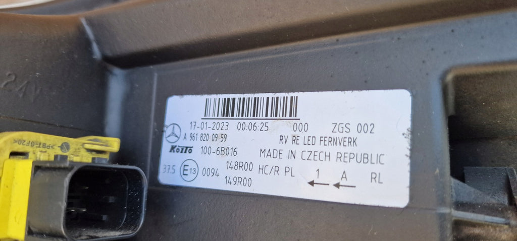 Frontscheinwerfer Mercedes-Benz A9618200959 Rechts Scheinwerfer Headlight SCH4310866769ya