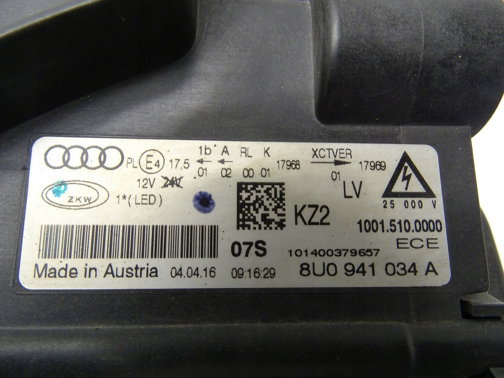 Frontscheinwerfer Audi Q3 8U0941034A 17568033869 Xenon Rechts Headlight SCH5925088344zq