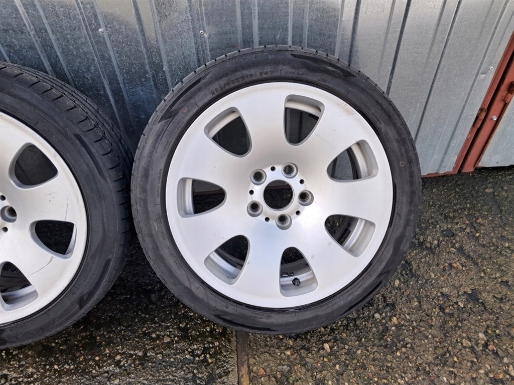 4x Alufelge 17 Zoll 8.0" 5x120 24ET Glanz Silber 6765144 BMW E60 E65 Rim Wheel FEL1663360809zq