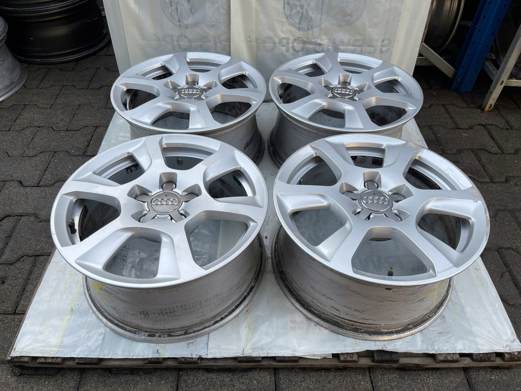 4x Alufelge 16 Zoll 7.5" 5x112 45ET Glanz Silber 8K0601025 Audi Rim Wheel