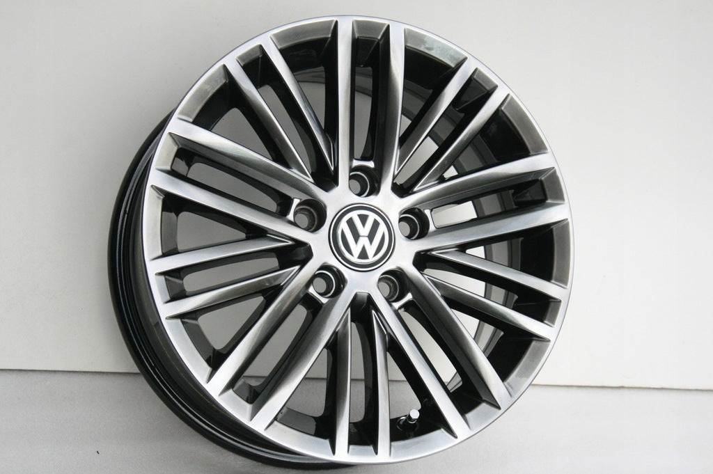4x Alufelge 16 Zoll 6.5" 5x112 Glanz 5G0601025AT VW Passat Beetle Touran Jetta FEL1225635254wi