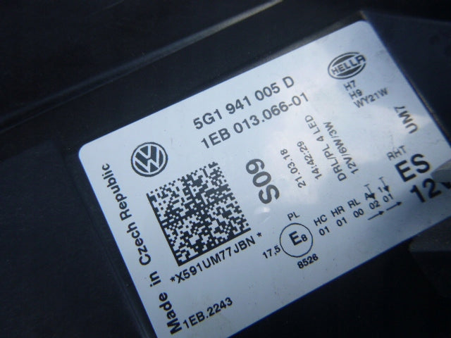 Frontscheinwerfer VW Golf VII 5g1 5G1941005D LED Links Scheinwerfer Headlight SCH6400221463vg