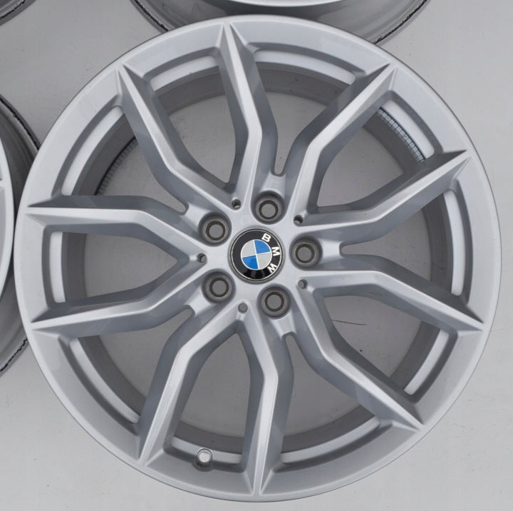 4x Alufelge 19 Zoll 9.0" 5x112 38ET Glanz Silber 6880685 BMW X5 G05 G06 FEL6967511436yz