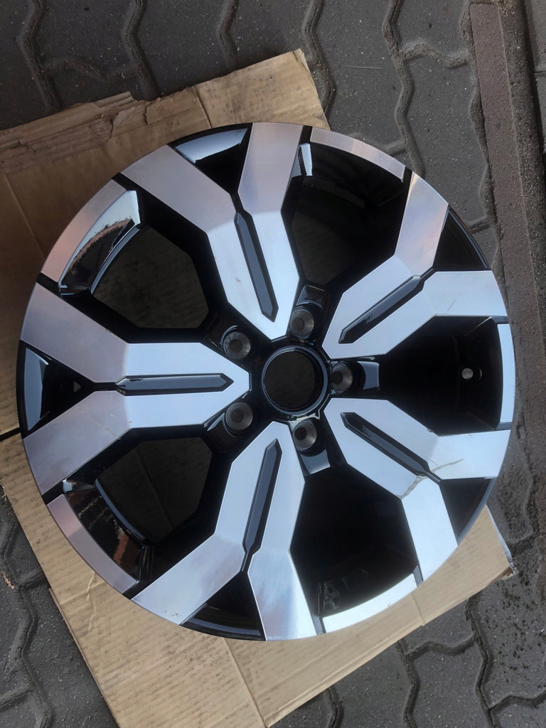 1x Alufelge 17 Zoll 6.5" 5x114.3 50ET Glanz Schwarz 403005180R Dacia Duster