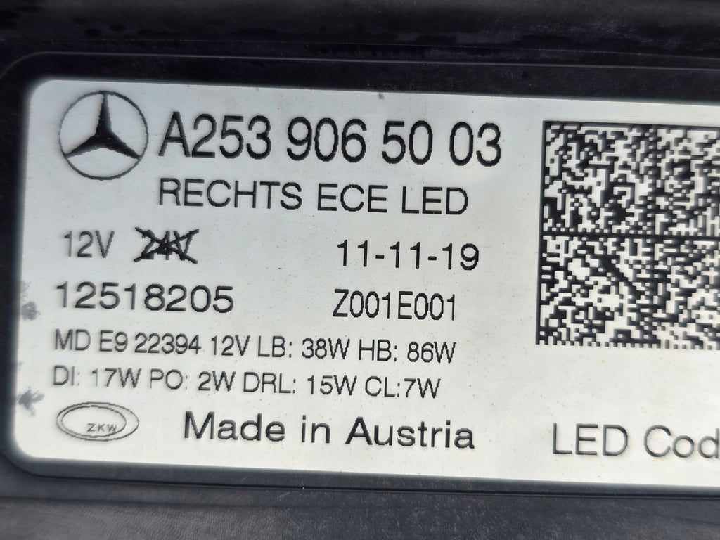 Frontscheinwerfer Mercedes-Benz Glc A2539065003 LED Rechts Headlight SCH3708119887iq