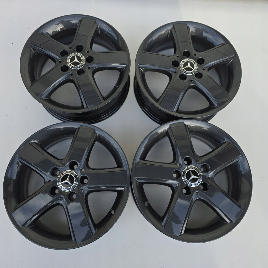 4x Alufelge 16 Zoll 6.0" 5x112 46ET A1694011002 Mercedes-Benz Viano Rim Wheel FEL8678843192fv