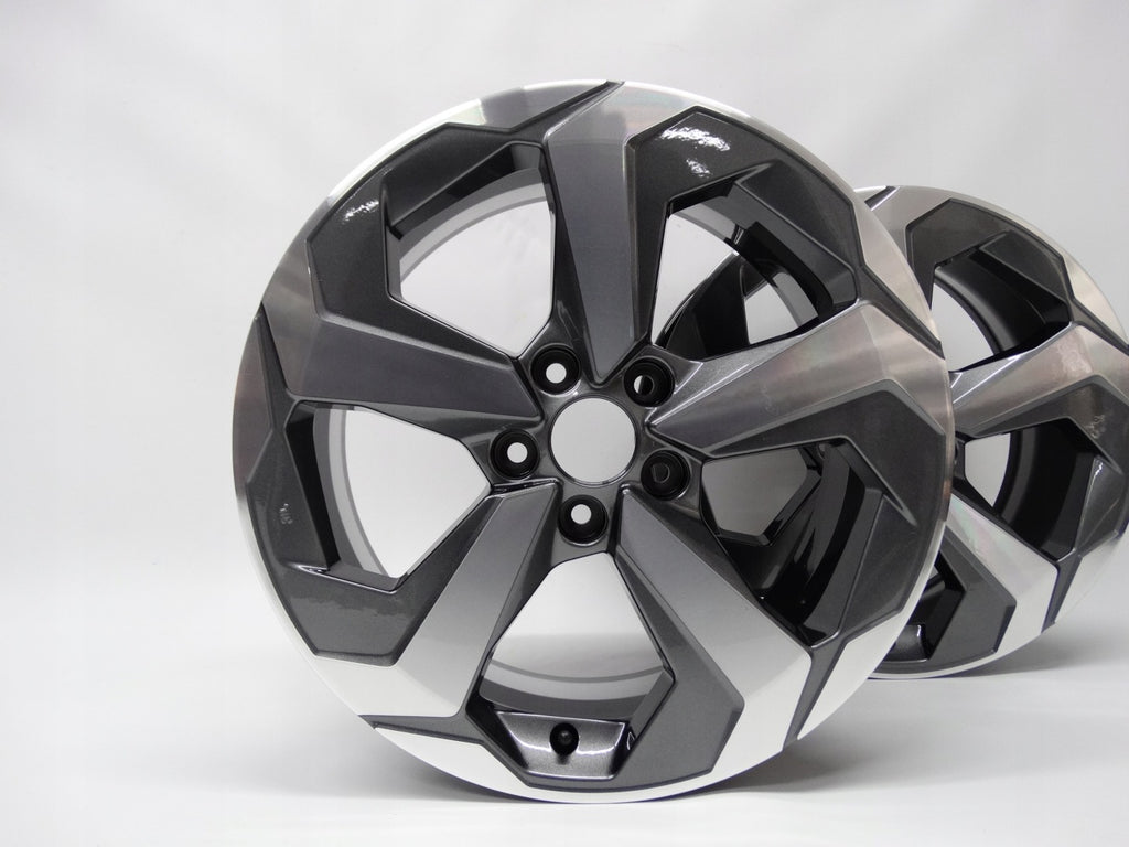 4x Alufelge 18 Zoll 7.5" 5x114.3 45ET Glanz Graphit Mg Qashqai III J12 Rim Wheel FEL6492252018od