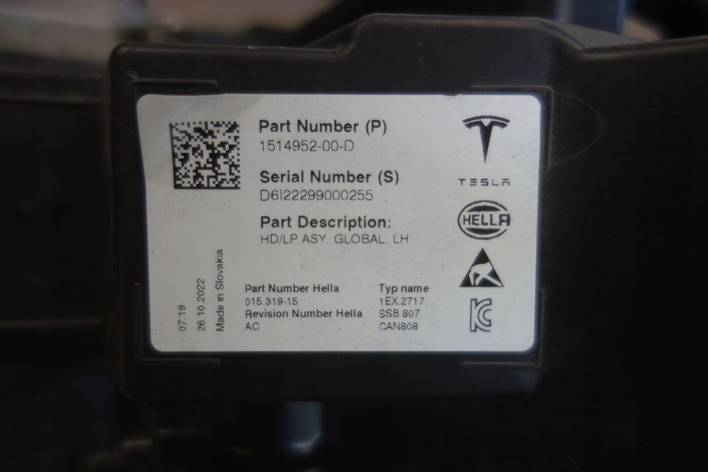 Frontscheinwerfer Tesla Model 3 1514952-00-D LED Links Scheinwerfer Headlight