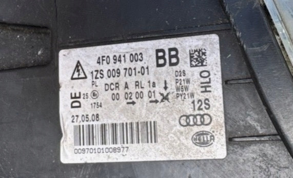 Frontscheinwerfer Audi A6 C6 4F0941003AK Links Scheinwerfer Headlight SCH8323981851ab