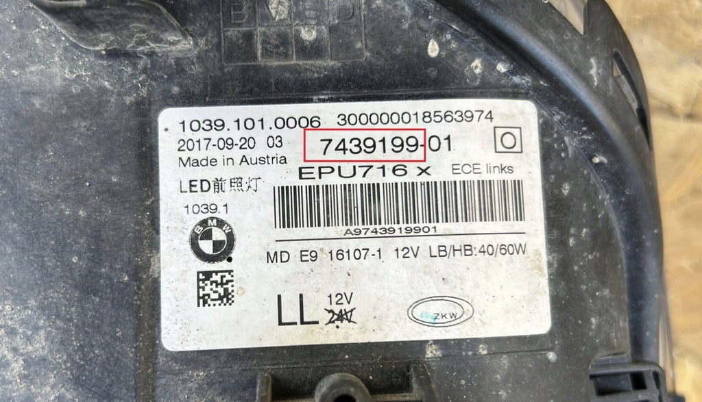 Frontscheinwerfer BMW 5 Touring 7439199-01 Rechts Scheinwerfer Headlight SCH3463785705cl