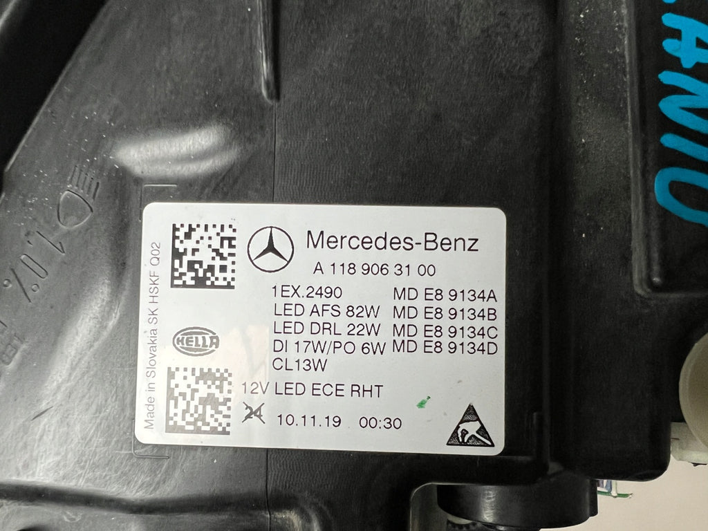 Frontscheinwerfer Mercedes-Benz Cla A1189063100 LED Links Scheinwerfer Headlight SCH8436054903cw