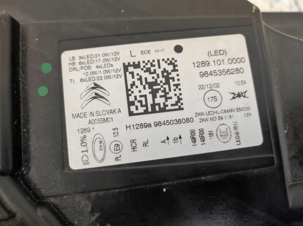 Frontscheinwerfer Citroën C5 Aircross 9845356280 9845038080 Full LED Links