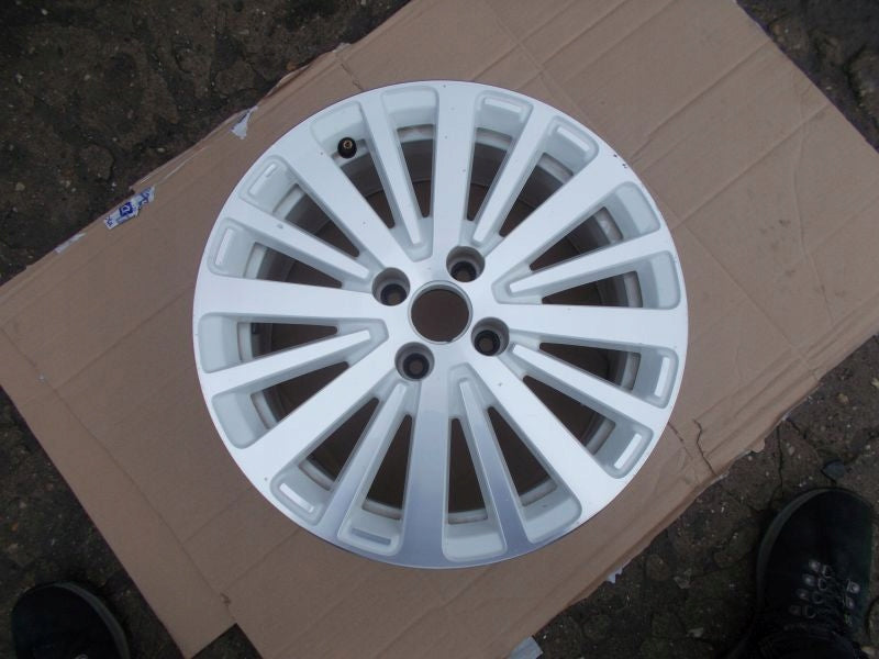 1x Alufelge 16 Zoll 7.0" 4x100 37ET Glanz Weiß 403007684R Mg Twingo Iii FEL2739311823cs