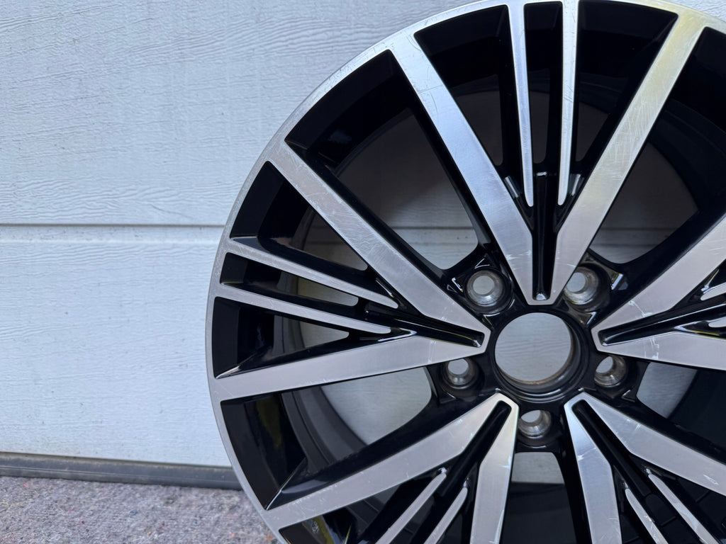1x Alufelge 17 Zoll 7.0" 5x112 54ET Glanz Schwarz 5K0601025AS VW Golf VI I Caddy FEL9359761092cj