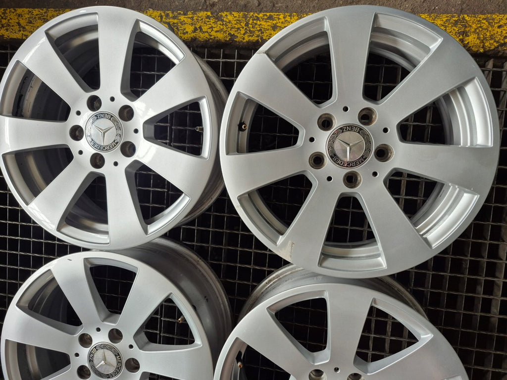 4x Alufelge 16 Zoll 6.0" 5x112 39ET Glanz Silber A2044011002 Mercedes-Benz FEL7219148407ts