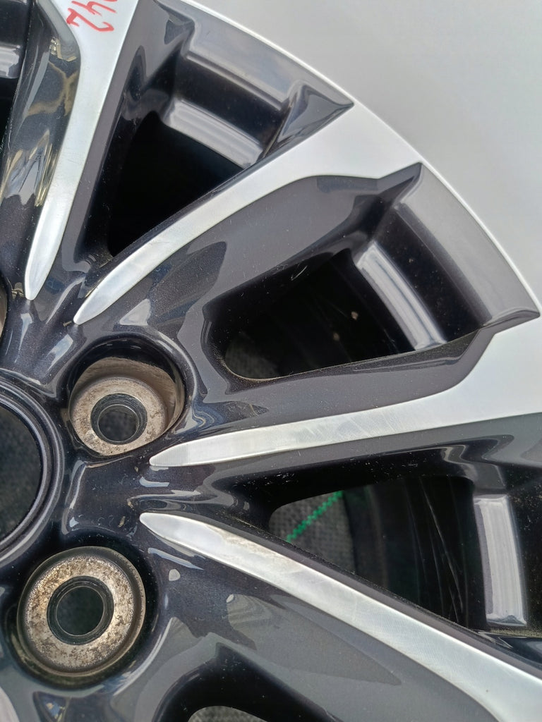 1x Alufelge 18 Zoll 7.0" 5x114.3 50ET Glanz Graphit 9965417080 Mazda Cx-3 Mg FEL3916902468jh