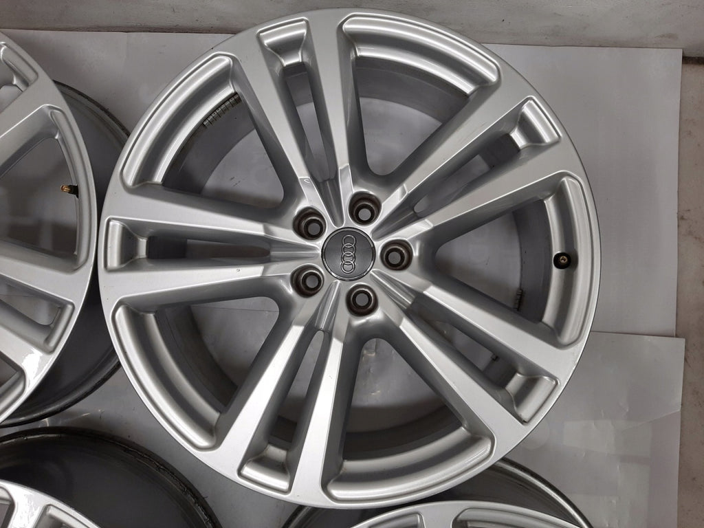 4x Alufelge 20 Zoll 8.0" 5x112 28ET Glanz Silber Audi Q7 Rim Wheel FEL9915999156aj