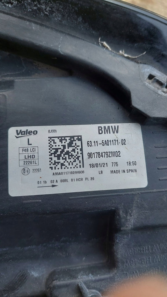 Frontscheinwerfer BMW X1 F48 6311-5A01171-02 Full LED Rechts oder Links SCH8099606889sr