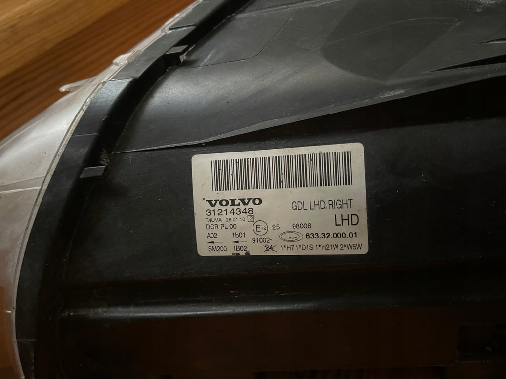 Frontscheinwerfer Volvo V70 S80 31214348 Rechts Scheinwerfer Headlight SCH6437070150ik